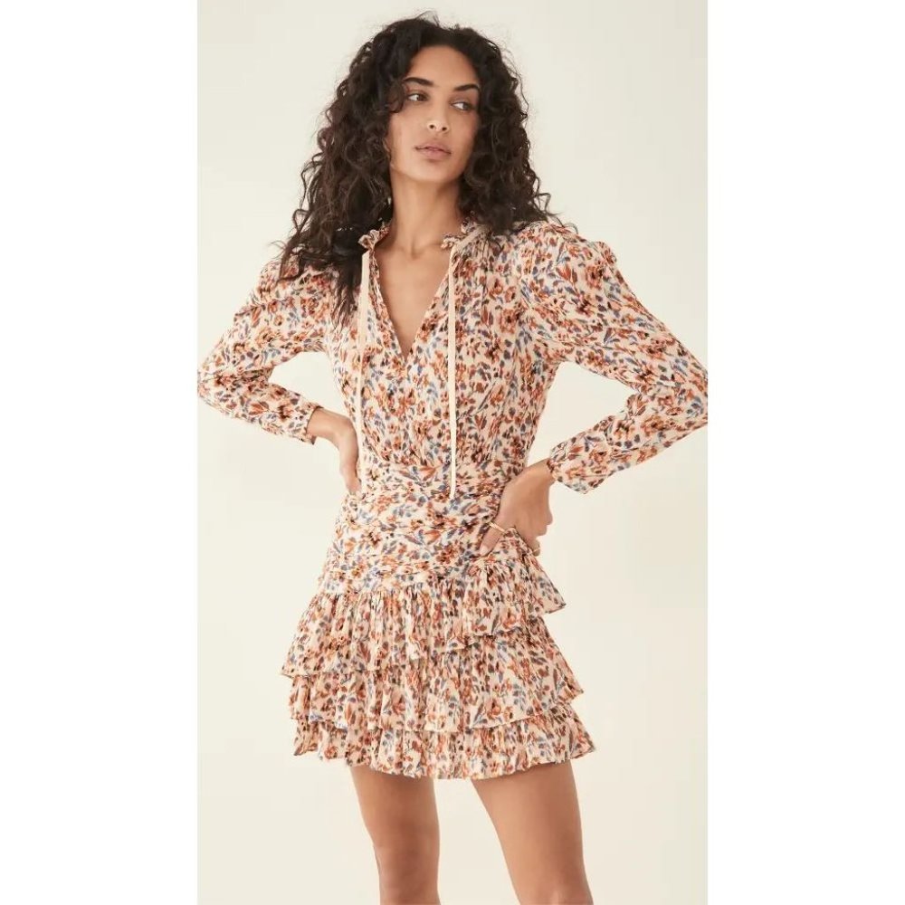 Ulla Johnson NWT Marielle Floral Mini Dress in Pearl size 16